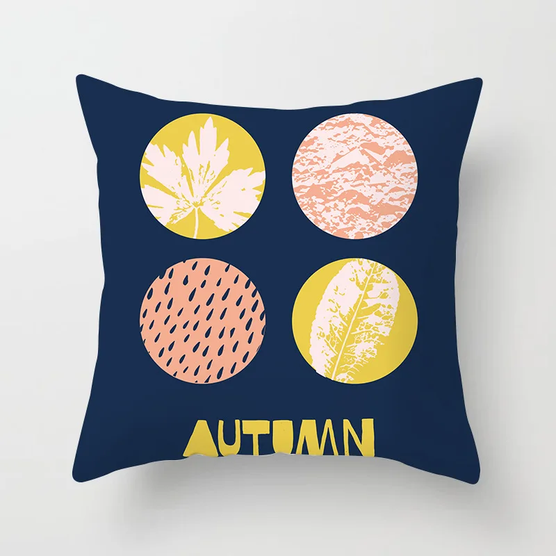 45*45 см осень сценическое Украшение полиэстер Пич скин наволочка домашний Cojines