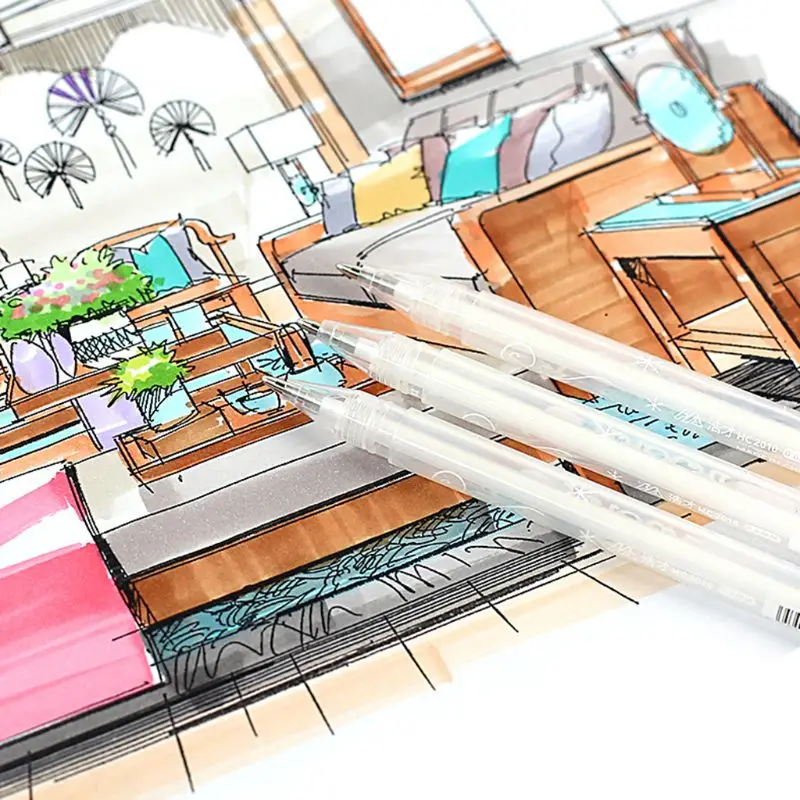 

0.8mm Hand-Painted Highlighter Art Painting Sketch Stationery Paint Mark Ink Pen Comic Paint