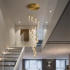 Современный Лофт Хрустальный подвесной светильник s освещение для ресторана лестница гостиная Холл Интерьер Декор виллы лампа освещение подвесной светильник