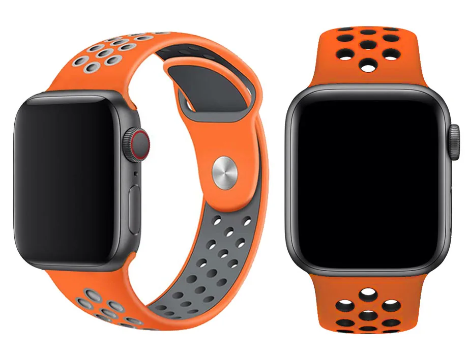 Силиконовый ремешок для apple watch 42 мм, 38 мм, версия, сменный ремешок для наручных часов iwatch, версия 4/3/2 apple watch band 44 мм 40 мм Браслет спортивный ремешок для часов