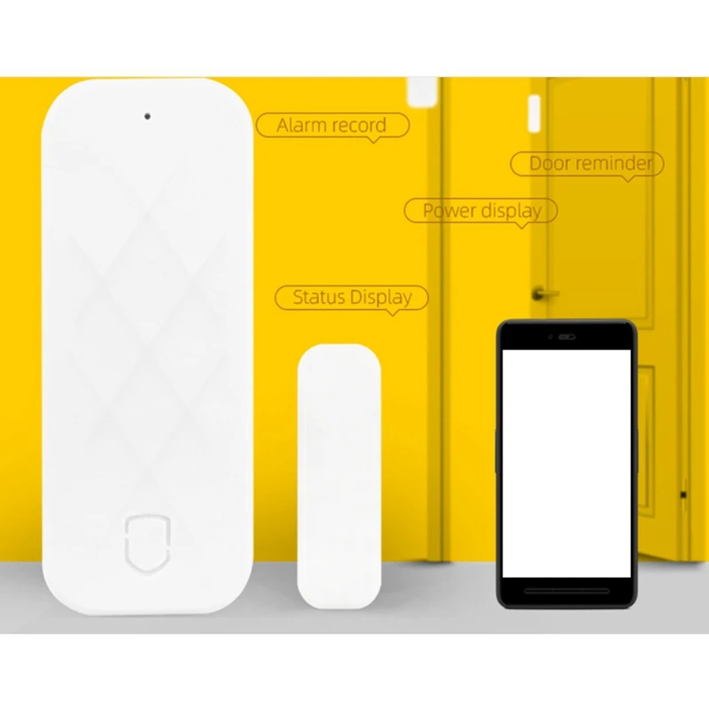 

Hot Smart WiFi Sensor for Door and Window Alarm System, Suitable for Windows, Doors, Apartments, Houses, Balcony Doors