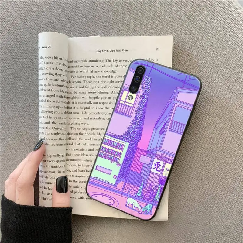 

Paradise Japanese Aesthetic Phone Case For Samsung galaxy S 9 10 20 A 10 21 30 31 40 50 51 71 s note 20 j 4 2018 plus