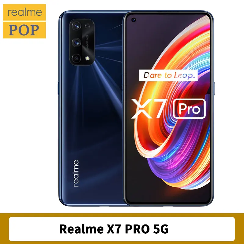 global rom realme x7 pro 8gb 256gb 5g mobile phone 6 55 inch 120hz amoled mediatek 1000 octa core 65w superdart charge wifi 6 free global shipping