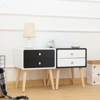 423250cm 2 drawer nordic wood nightstands dresser bedside end table bedroom storage table bedroom furniture hwc
