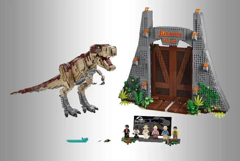 Конструктор динозавр креативные игрушки совместимые с lego 75936 Парк Юрского