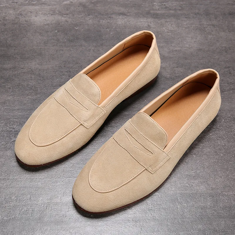 ZERO MORE Penny Mens Casual Shoes Hot Sale Design Pointed Toe Fashion Men Slip On Loafers Male Dress British | Обувь