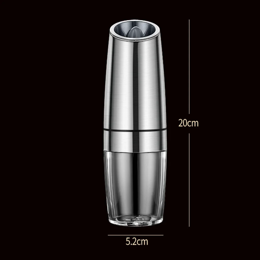 

1pc Pepper Grinder Stainless Steel Electric Salt And Pepper Grinder 20x5.2cm