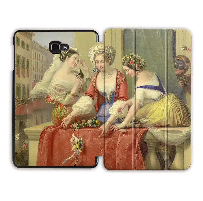 SS16 Чехол MTT с масляным рисунком для samsung Galaxy Tab A6, 10,1 дюймов, SM-T580, T585, магнитный откидной Чехол-подставка из искусственной кожи, чехол для планшета, Fundas - Цвет: SS16