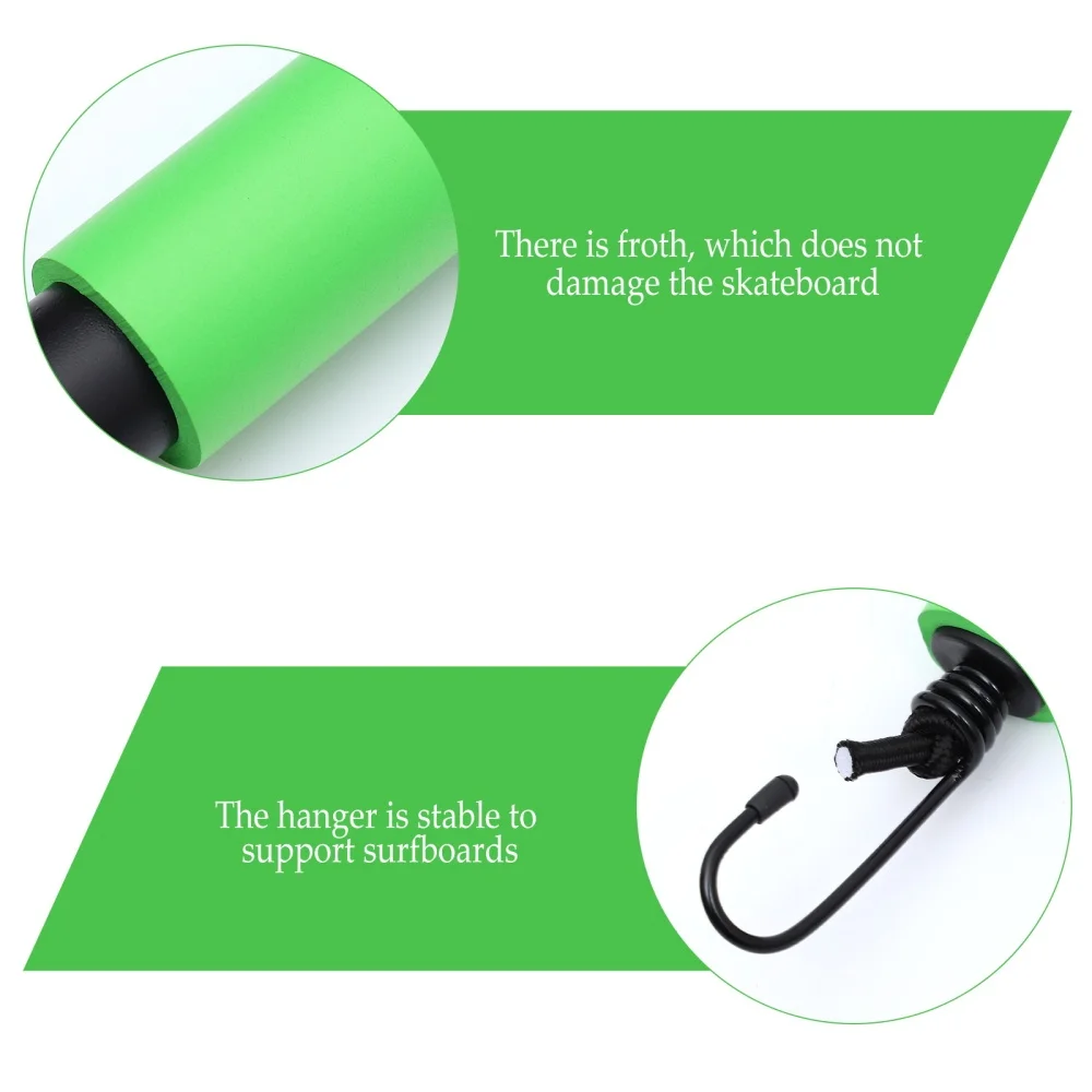 

1 Set Surfboard Bike Rack Wake board Carrier Surfboard Bracket (Green and Black)