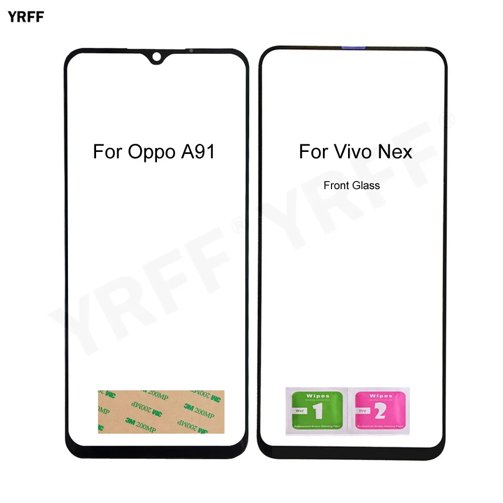 for vivo nex mobile touch screen panel for oppo a91 cph2001 cph2021 front glass panel no touch screen phone repair parts free global shipping
