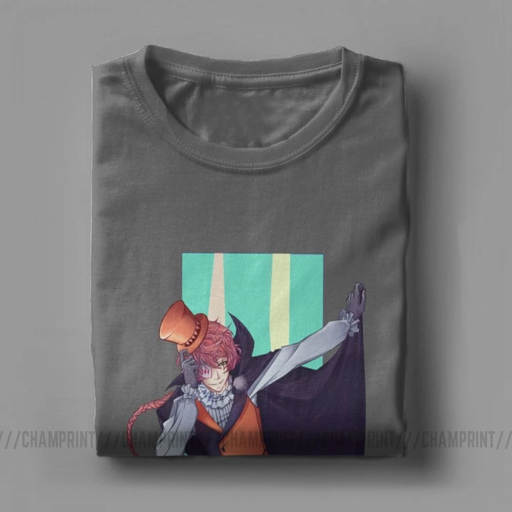 Веселая Мужская футболка с круглым вырезом Bungou изображением бродячих собак