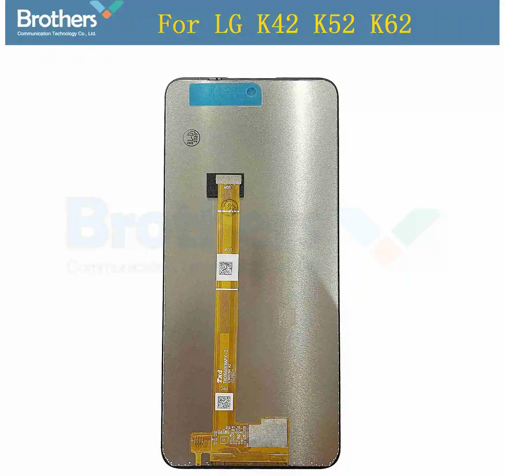 6.6" Качество AAA для LG K42 K52 K62 LMK420 LMK520 LMK525H Сборка дисплея сенсорного экрана с панелью сенсорного экрана - запчасти для замены.