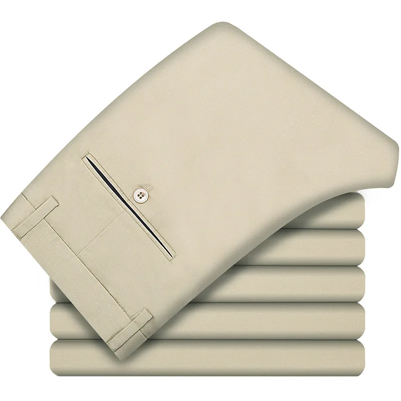 Брюки мужские повседневные деловые модные облегающие Стрейчевые штаны длинные