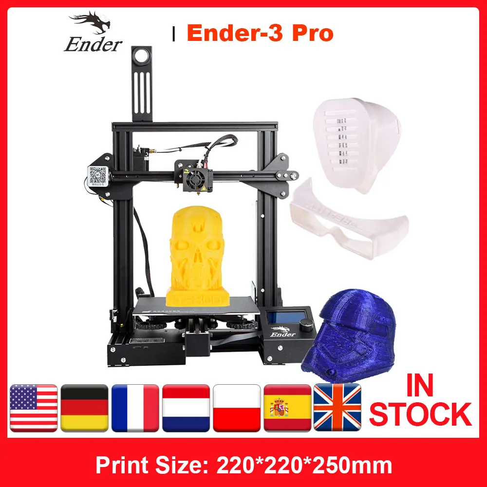 CREALITY 3D Ender 3 профессиональный принтер печати маски Магнитный алюминиевая плита