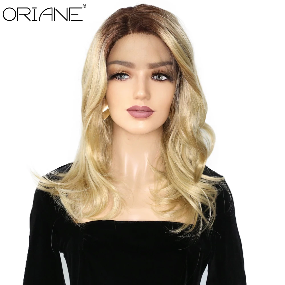 

Lace Front Synthetic Wigs For Women Blonde 24 Inch Natural Hairline Daily Party Cosplay Lace Wigs High Temperature Wigs