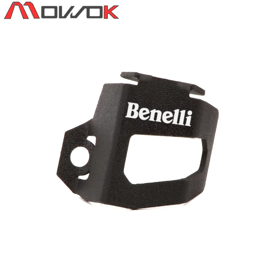 black Benelli С логотипом мотоцикла Задняя Тормозная масляная чашка масло может CNC алюминиевая Защита крышки чашки для Benelli TRK 502 Leoncino 500 BJ500 - Цвет: black Benelli