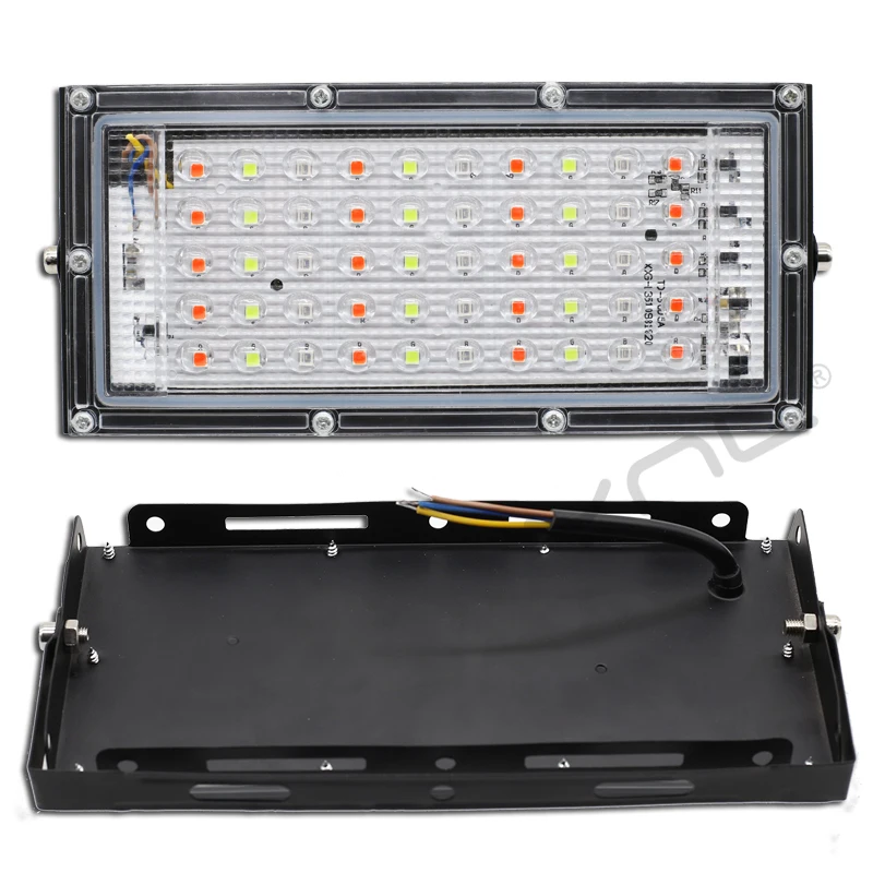 7 цветов RGB SMD 50W Светодиодный прожектор светильник 220V IP65 Точечный светильник на открытом воздухе отражатель светодиодный проектор точечный светильник лампа Водонепроницаемый потолочные светильник
