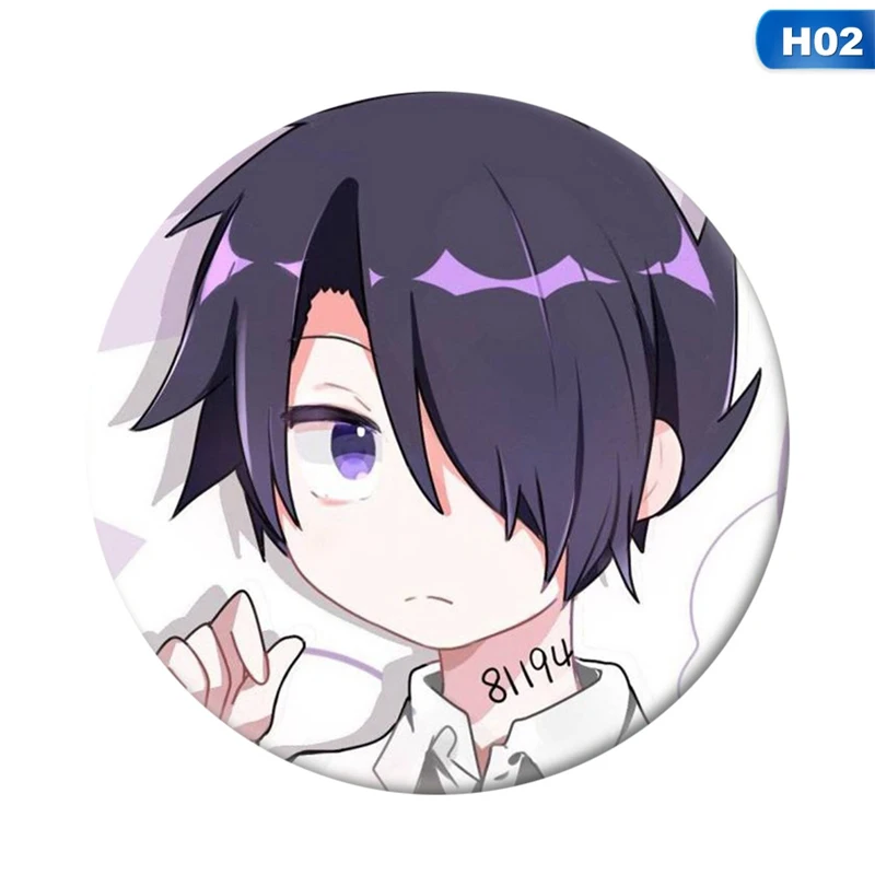 

Norman Brooch Pins Icon Ray Collection Breastpin for Bag Clothes Anime The Promised Neverland Emma Cosplay Badges