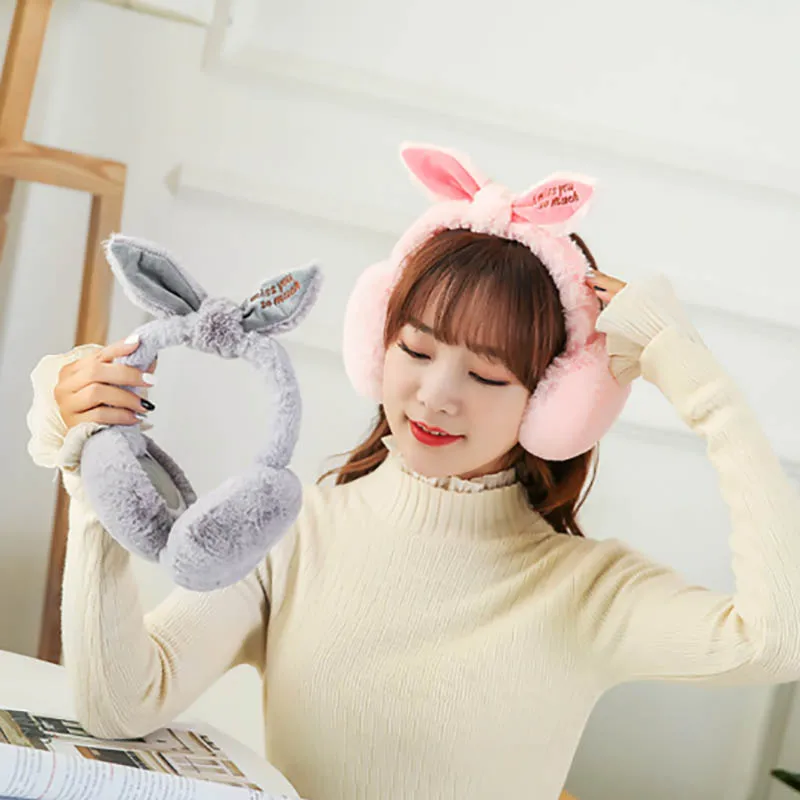 Calymel регулируемые Модные Элегантные зимние наушники с кроличьим мехом для женщин