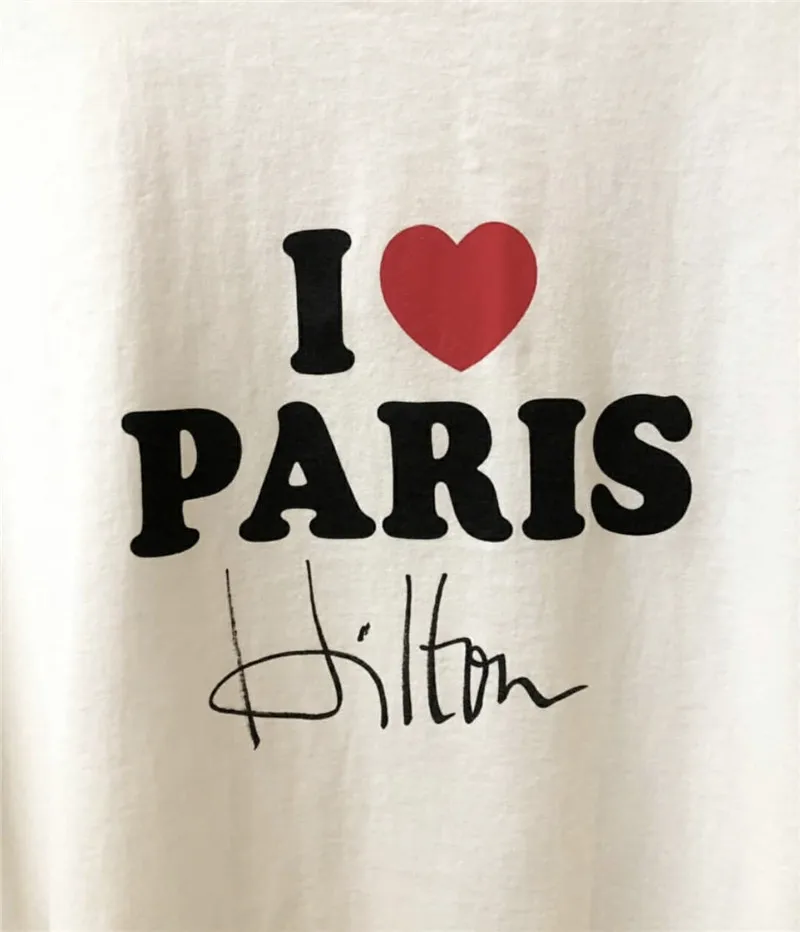 Футболка Мужская/женская оверсайз тенниска с надписью ts I Love Paris в стиле хип хоп