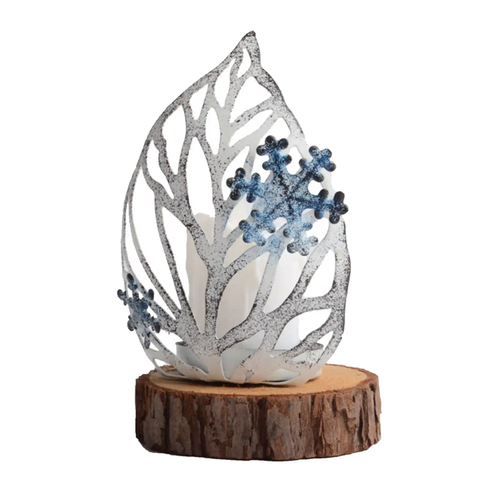 

Рождественский подсвечник с листьями, снежинками, Свадебный декор для праздников