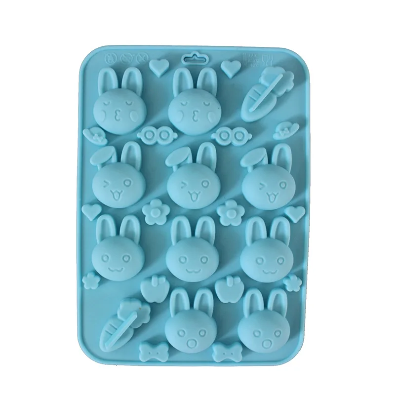 Мультфильм кролик морковь силиконовые формы торт выпечки инструменты DIY ледяной
