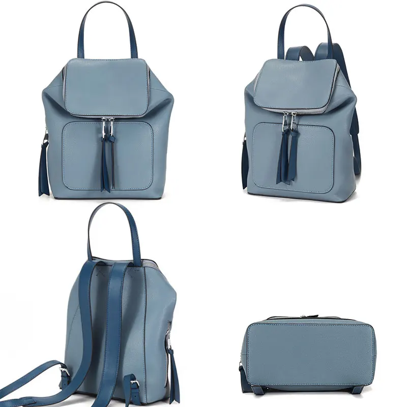 

2021 New Genuine Leather Fashion Backpack Women Luxury Designer Women Leather Baclpack Bag Casual Mini Travel Backpack