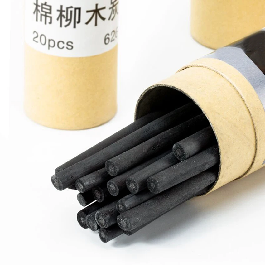 20 шт./компл. ивовой лозы эскиз палочки для древесного угля прибл. 2-4 мм/4-5 мм/5-7 мм