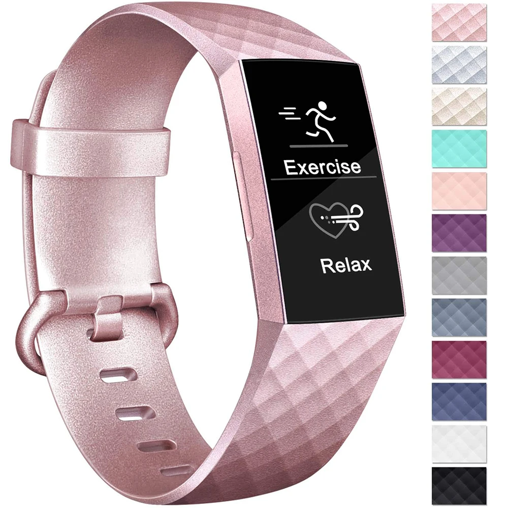 1 Honecumi спортивные полосы для Fitbit Charge 3 Band ТПУ Смарт часы ремешок маленький большой аксессуары браслет для Fitbit Charge 3 - Цвет: 1