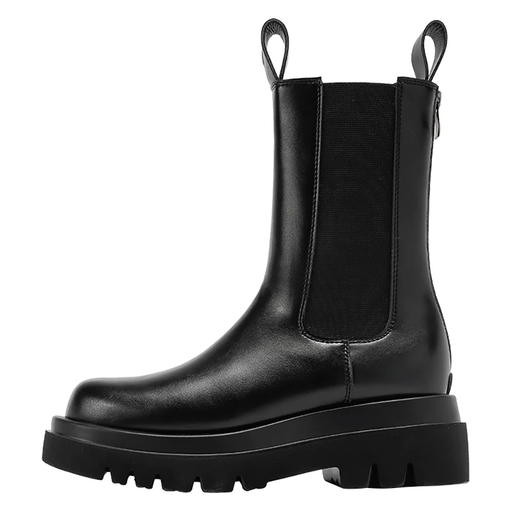 

Winter Women's Fashionable Martin Boots For Female Plus Velvet Warm Middle Boot Ladies Non-slip Light Waterproof Cotton Shoes