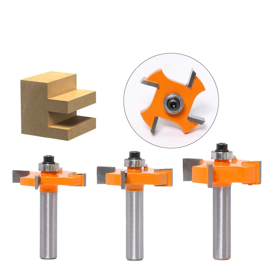 

Фрезы для деревообработки, Т-образные, хвостовик 8 мм, 4 края