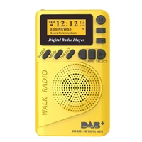 mimini radio dab digital radio fm digital demodulator built in speaker portable mp3 player for walking running fitness leisure