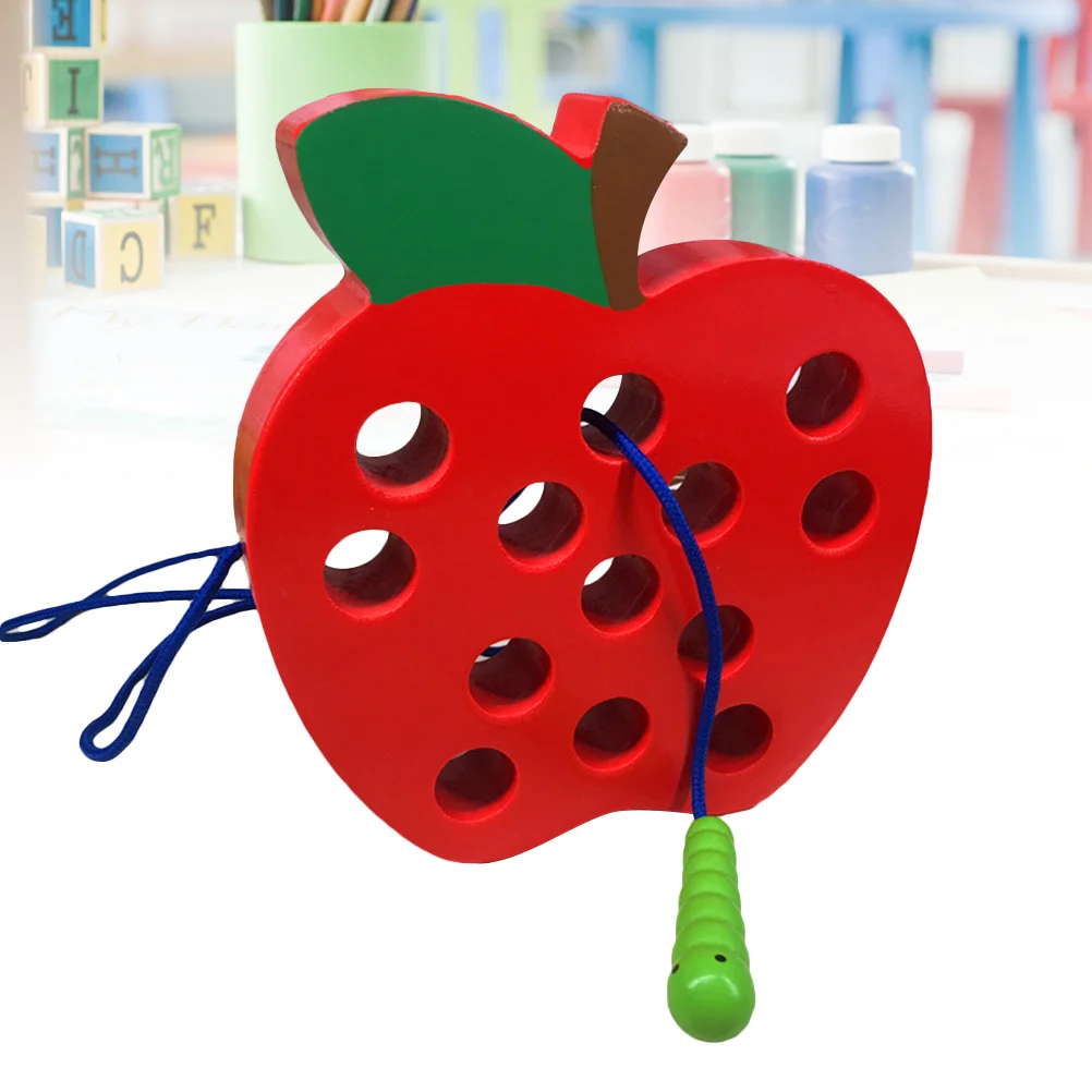 Детский Развивающий пазл-игрушка Яблоко с нитью | Игрушки и хобби