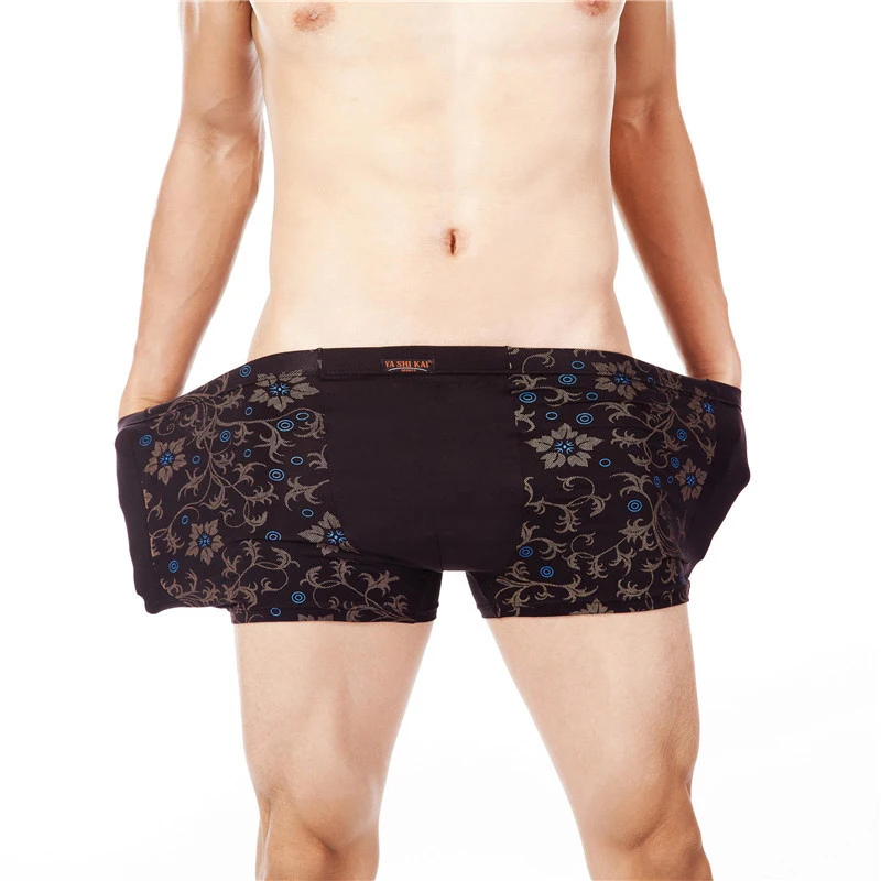 Высокое качество большой размер XL-7XL Boxer Shorts Мужское нижнее белье Мужское Удобное и дышащее мужское нижнее белье Боксеры Homme Boxer Мужские трусы-боксеры Трусы Man Gift - Цвет: 57hei