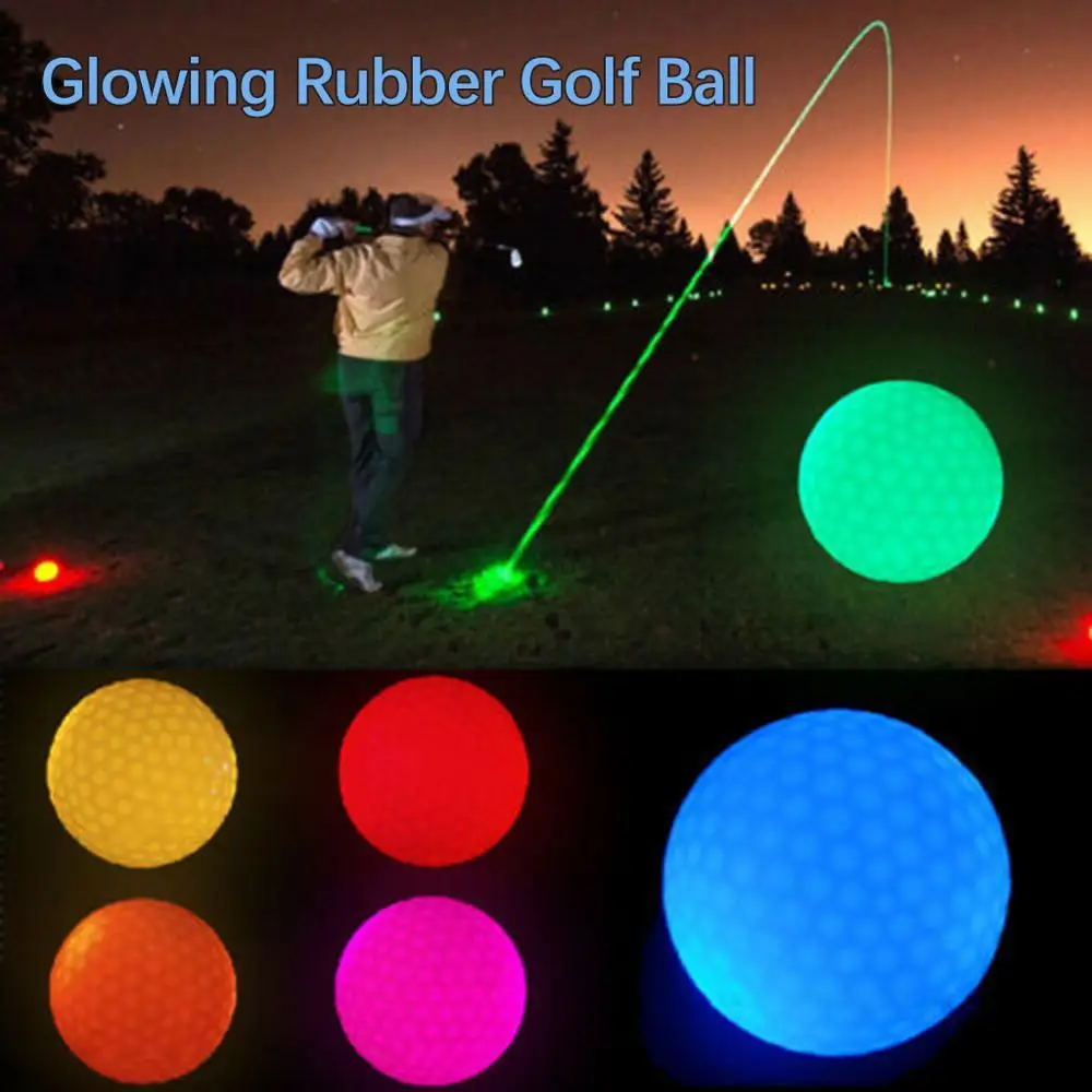 Светящиеся мячи для гольфа светящиеся аксессуары тренировок в ночное время