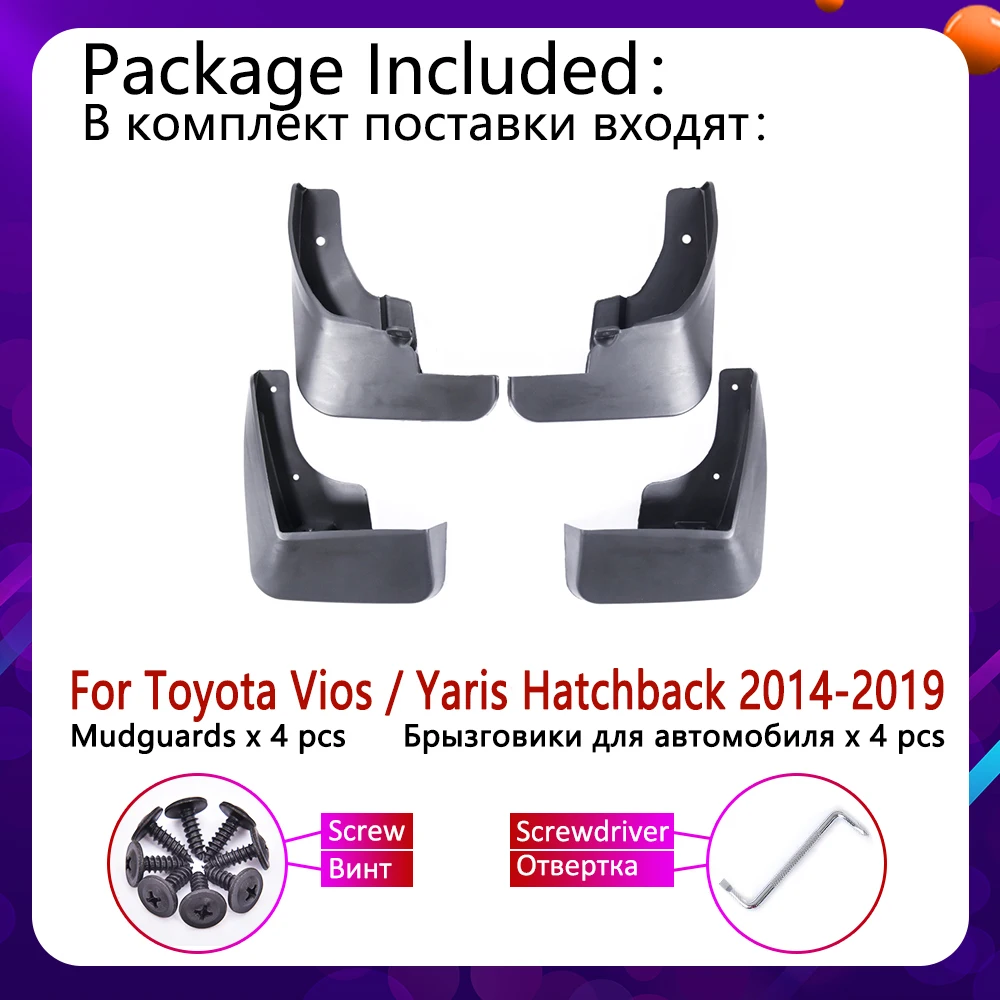 Брызговик для Toyota Vios Yaris XP150 хэтчбек 2014 ~ 2019 Fender брызговик Всплеск закрылки