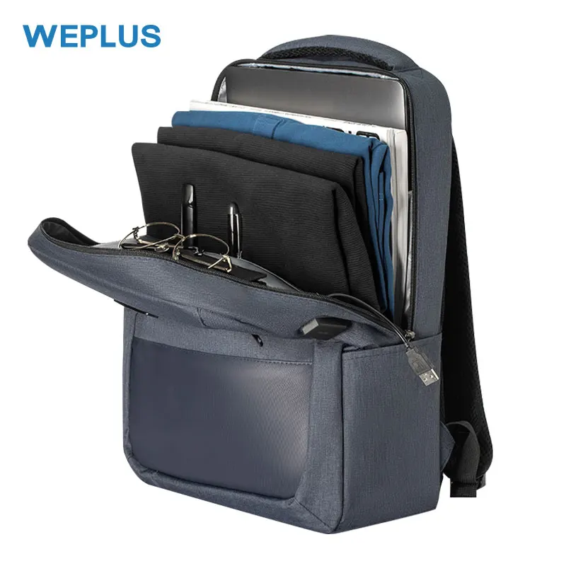 Школьный рюкзак WEPLUS для мужчин и женщин многофункциональный Повседневный ранец