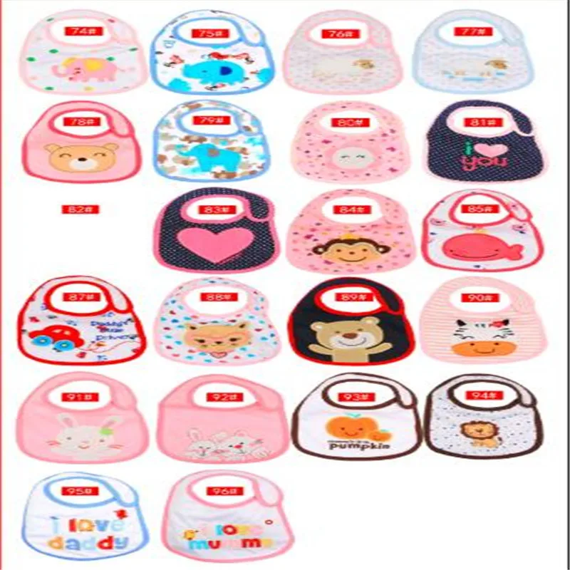 Lovely Cartoon Baby Cotton Bibs Waterproof Infants Girls boys & Burp Cloths Clothing Towel Bandanas |