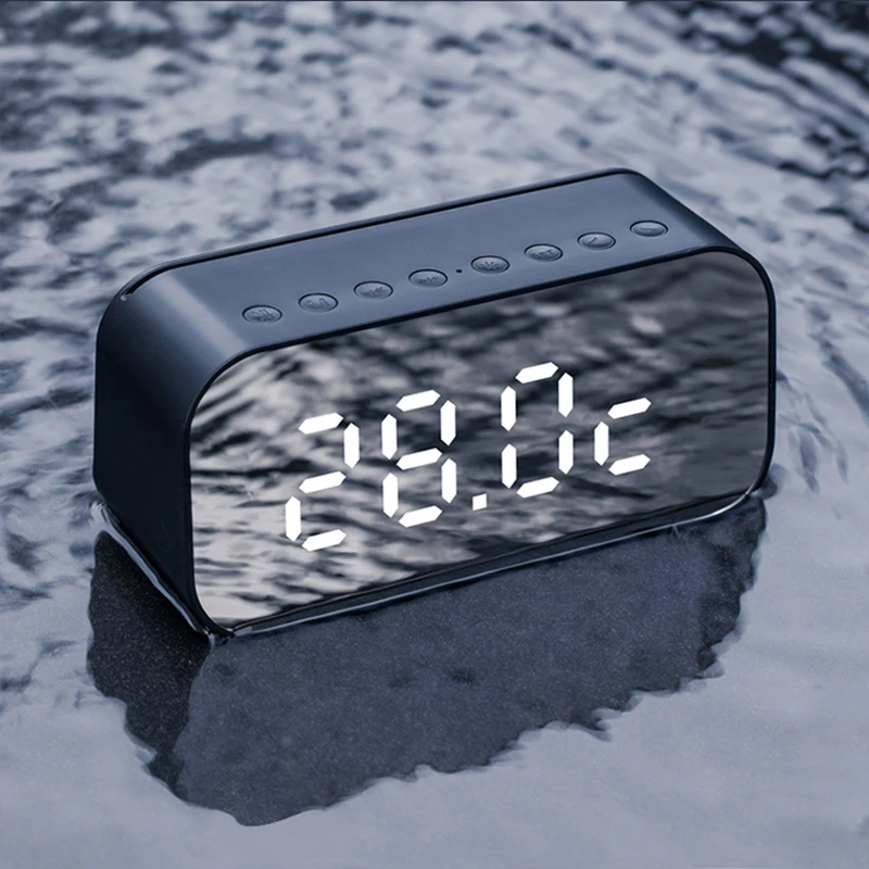 Высококачественные настольные часы Многофункциональные цифровые с FM Bluetooth