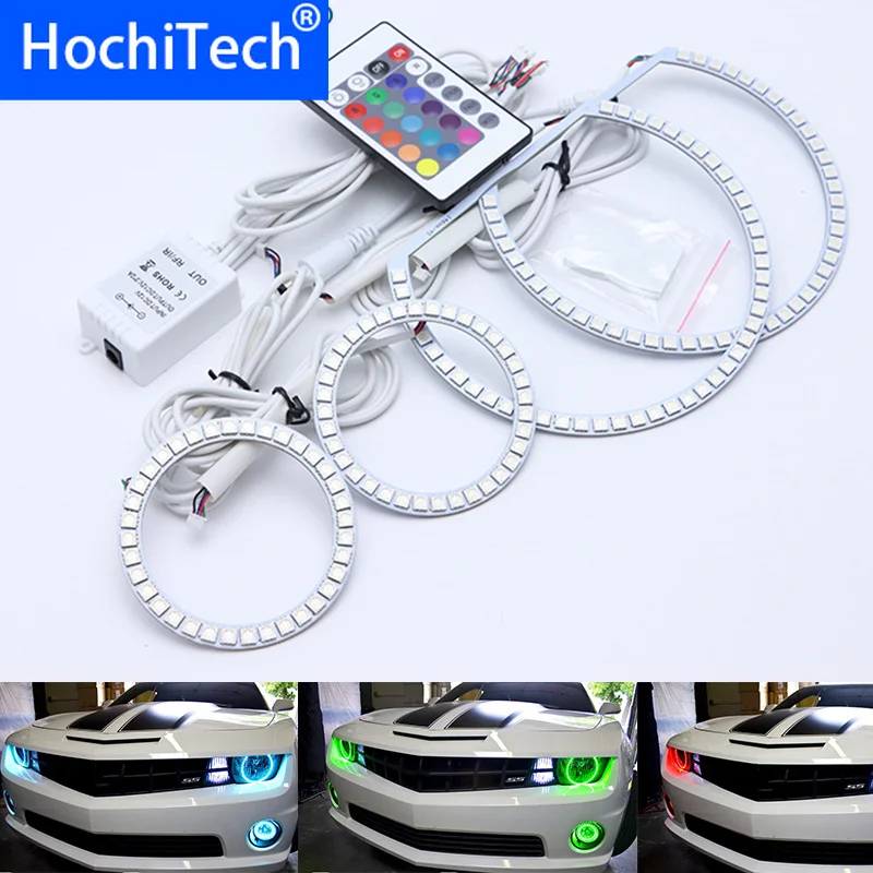 Для Chevrolet Chevy Camaro 2010 2011 2012 2013 Многоцветный комплект светодиодов глаза ангела RGB