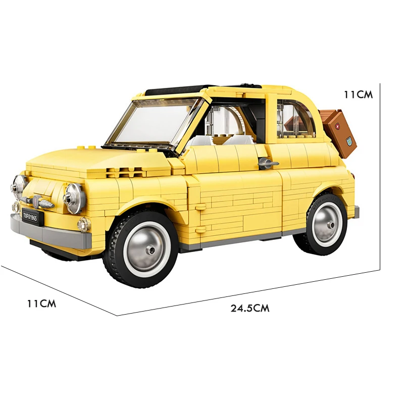 В наличии 10271 лего Technic Creator expert Fiated 500 Европейская классическая модель автомобиля