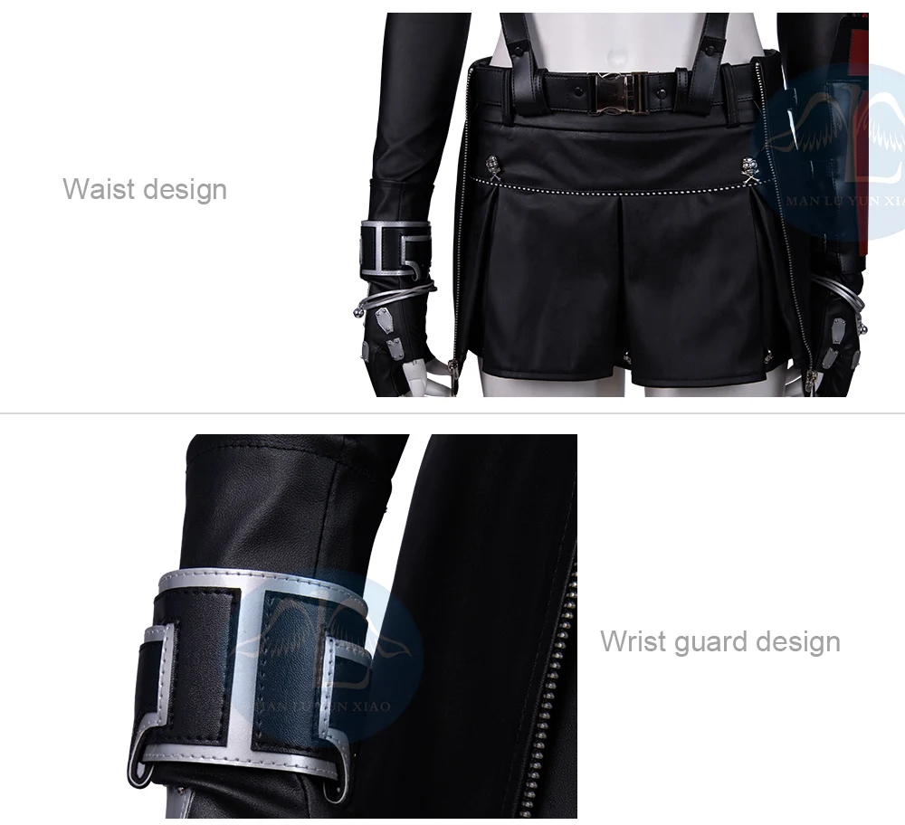 Manluyunxiao Косплей Костюм тифа Локхарт Аниме игра FF7 для взрослых женщин Final Fantasy VII Косплей Хэллоуин
