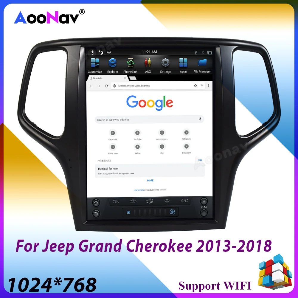 

2din Android Car Radio For Jeep Grand Cherokee 2013 2014 2015 2016 2017 2018 Car GPS Navigation Multimedia Head Unit