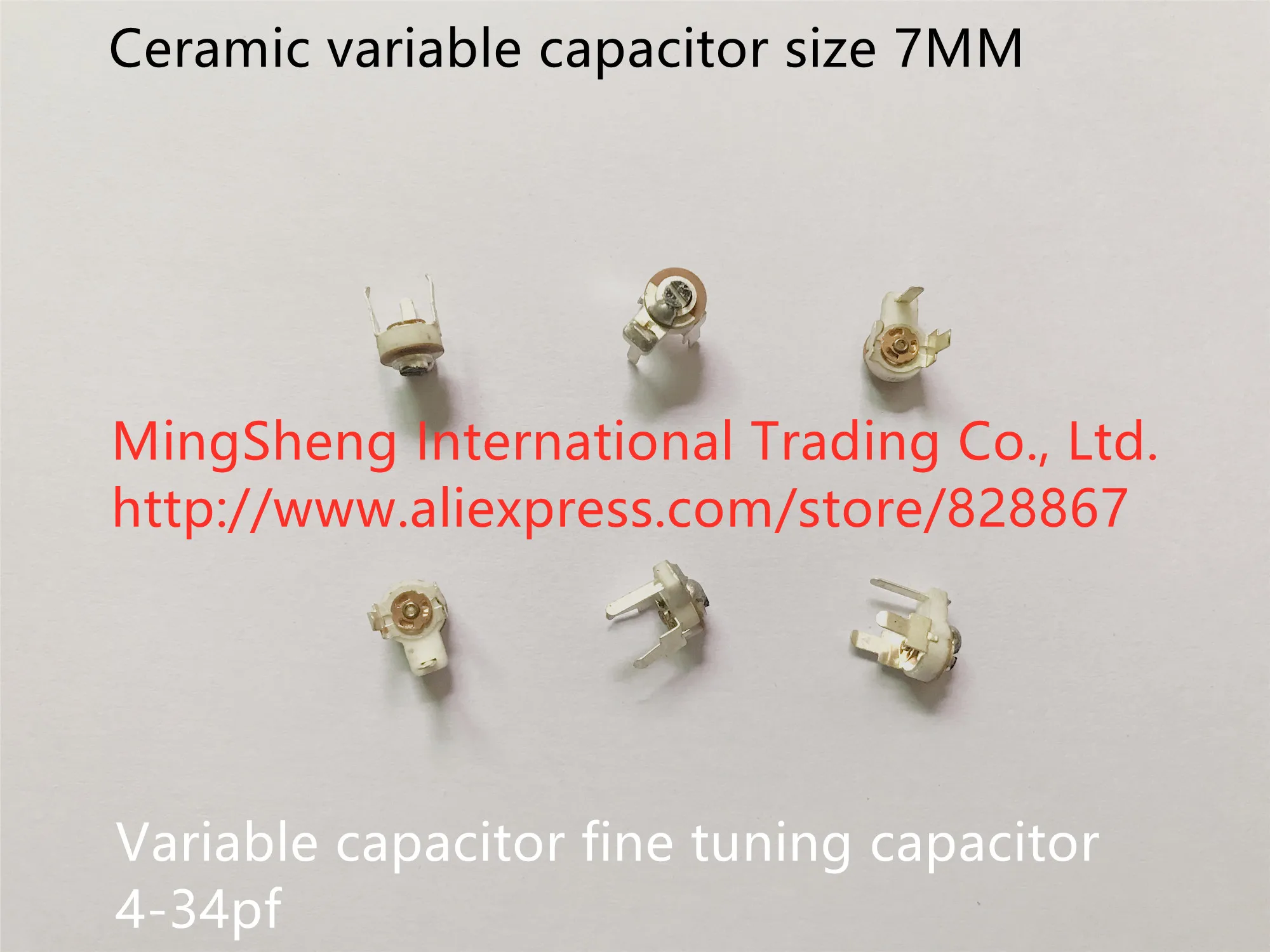 Оригинальный новый 100% 7 мм переменный конденсатор тонкая настройка 4 34pf
