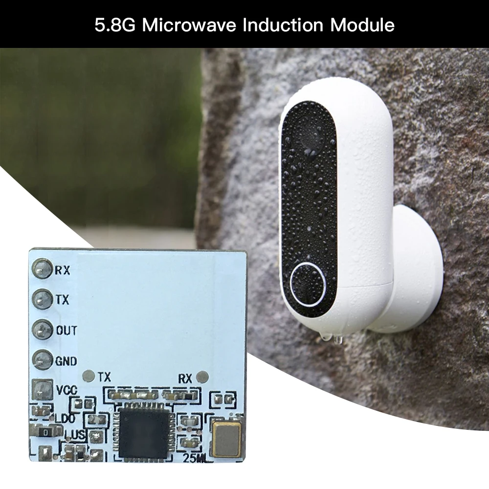 5.8G Microwave Induction Module Human Body Sensor Switch MG5818 Motion Detector Radar Sensor for Wireless Light