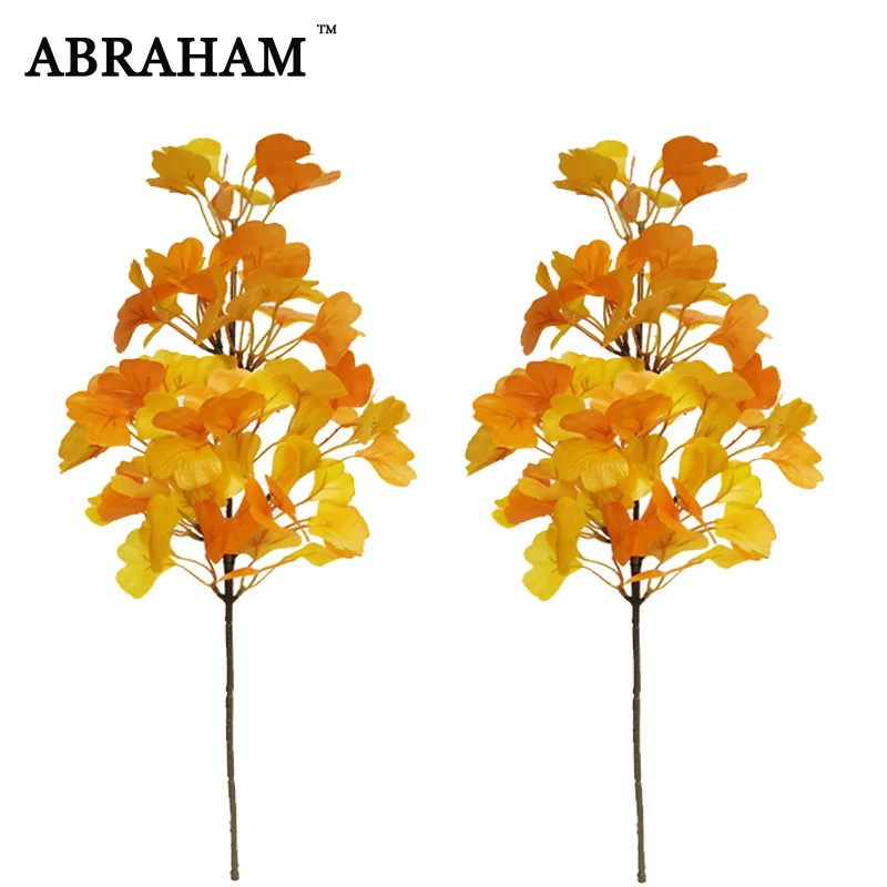 Зеленые осенние листья для украшения дома высота 67 см|Искусственные растения| |