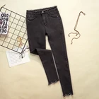 Женские джинсы с завышенной талией, повседневная одежда из денима, обтягивающие Стрейчевые джинсы-карандаш в стиле Харадзюку, прямые брюки, 2021
