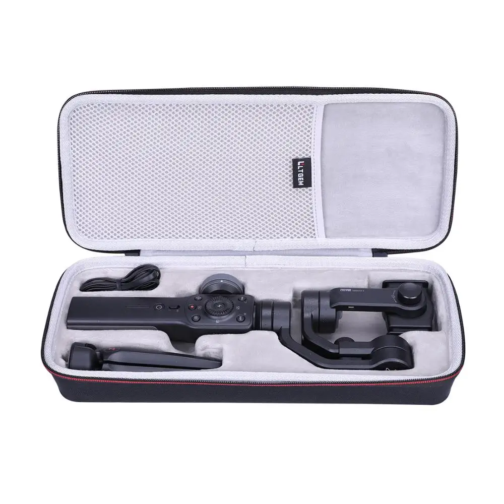 LTGEM Black EVA Hard Case for Zhiyun Smooth 4 3-Axis Handheld Gimbal Stabilizer YouTube Video Vlog Tripod