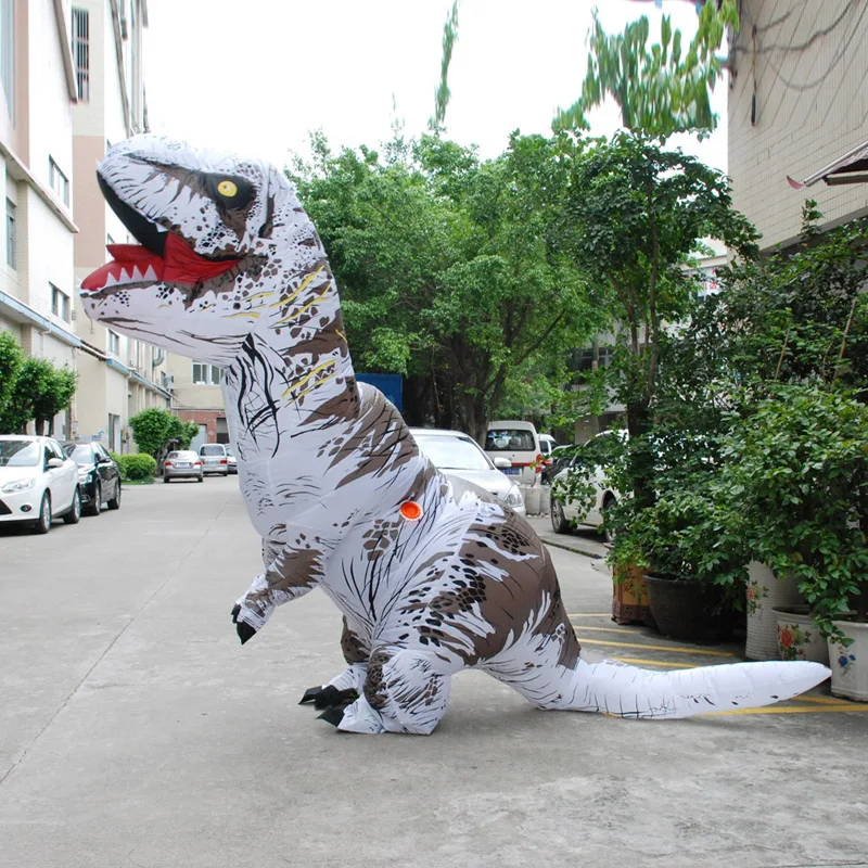 Adult Anime Cosplay T-REX Inflatable Costume Christmas Dress Dinosaur Animal Jumpsuit Halloween for Women Men |