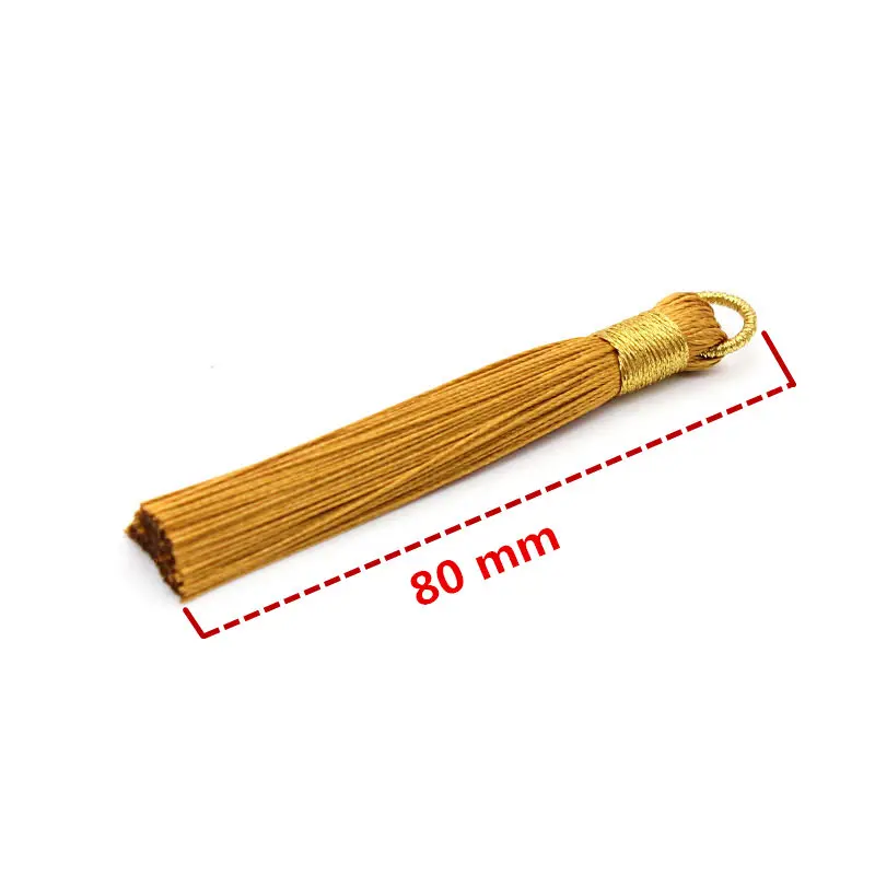 5 шт./упак. 80 мм золотистыми кисточками и затягивающей веревочки украшенные